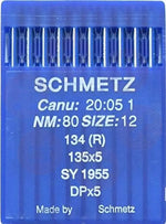 134RSCH SIZE 80 PACK OF 10 NEEDLES SCHMETZ Industrial needles