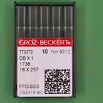 16X231FFGX80 SES SIZE 80 GROZ BECKERT PACK OF 10 NEEDLES Industrial needles