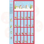 3258-11 Christmas Traditions By Debbie Shore Advent Panel 65Cm – Cotton Print Advent Calander