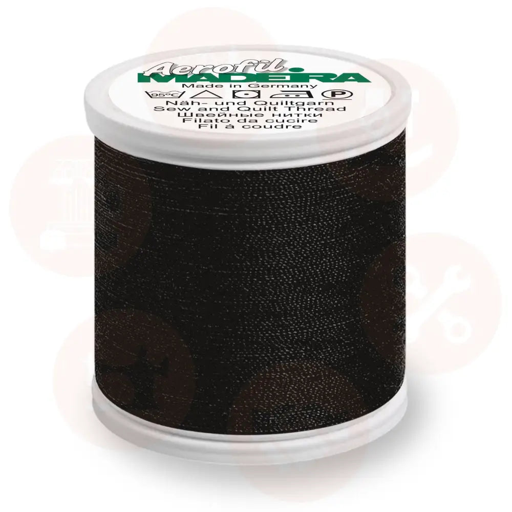 8000 Madeira Aerofil No.120 100m: Black DOMESTIC THREAD