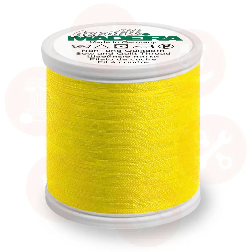 8230 Madeira Aerofil No.120 100m: Neon Yellow DOMESTIC THREAD