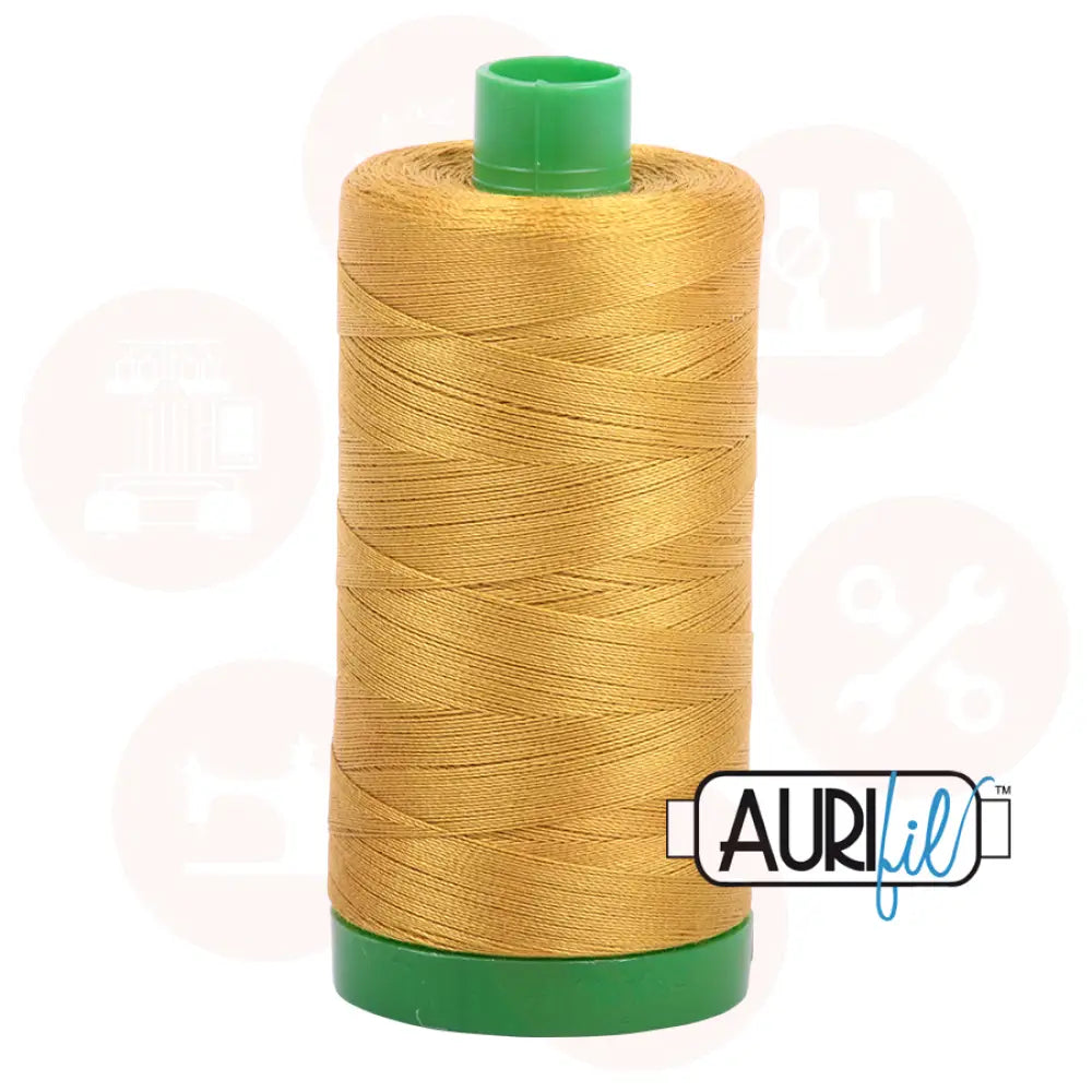 Aurifil 40Wt Cotton Mako Thread -Mustard Mk40Sp-5022 Domestic