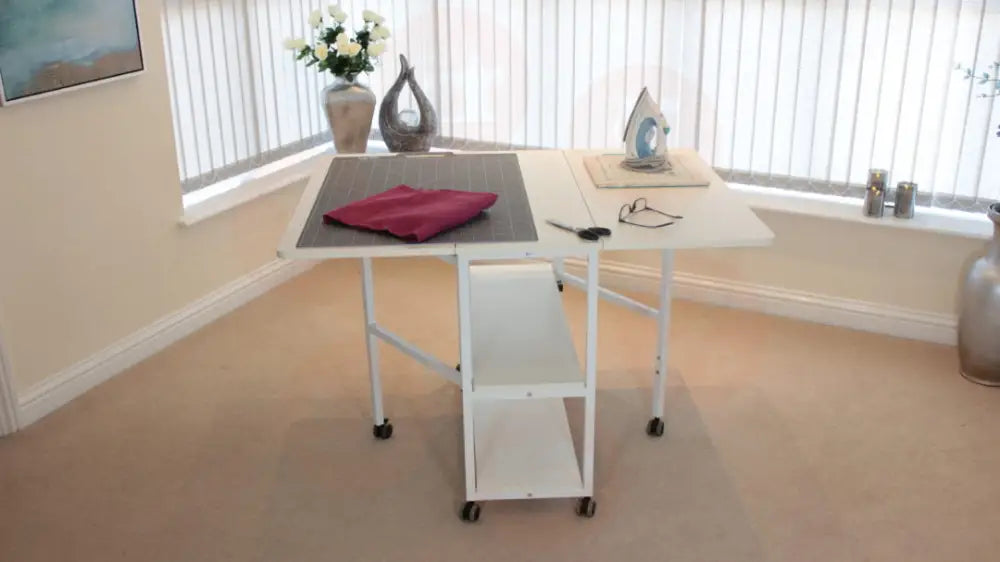 Compact Hi-Lo Adjustable Craft Table White UNITED KINGDOM