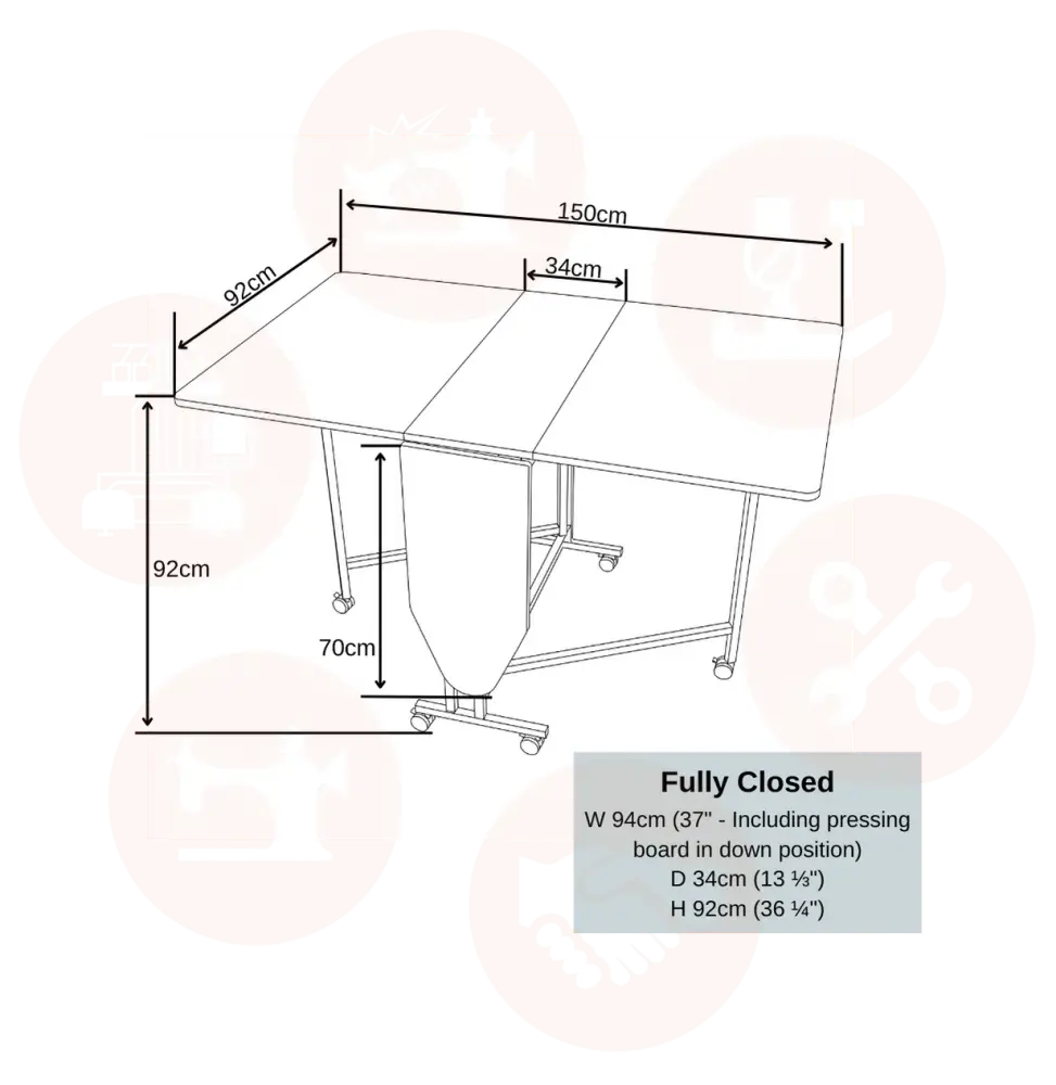 Cut Easy MK-2 Craft Table White UNITED KINGDOM
