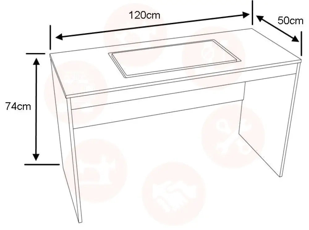 Elements Sewing Table (Model 201) White UNITED KINGDOM