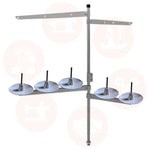 Fpl05 5 Spool Cotton Stand White With Base Industrial Parts