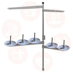 Fpl05 5 Spool Cotton Stand White With Base Industrial Parts