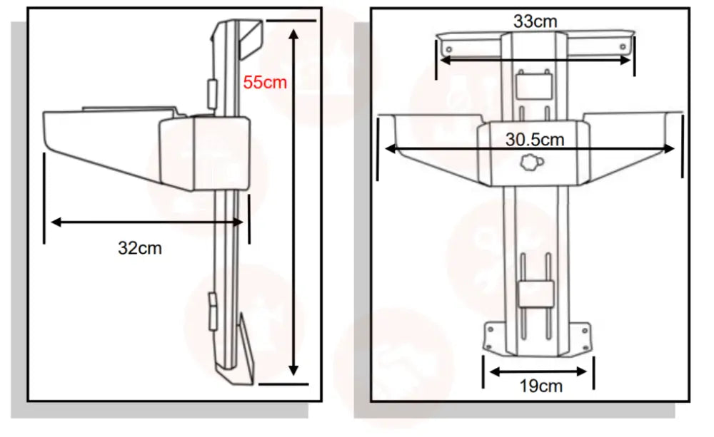 Heavy-Duty Air Lift Sewing Machine Platform UNITED KINGDOM