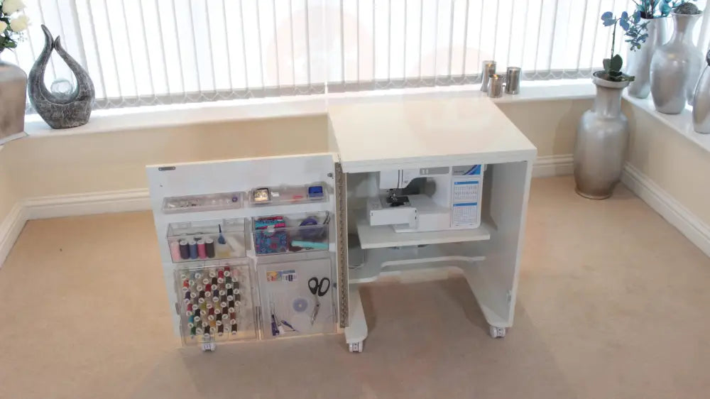Horn CUB PLUS Sewing Cabinet with Standard Opening Air-Lift & Flush Inset Style (Type 1972) UNITED KINGDOM