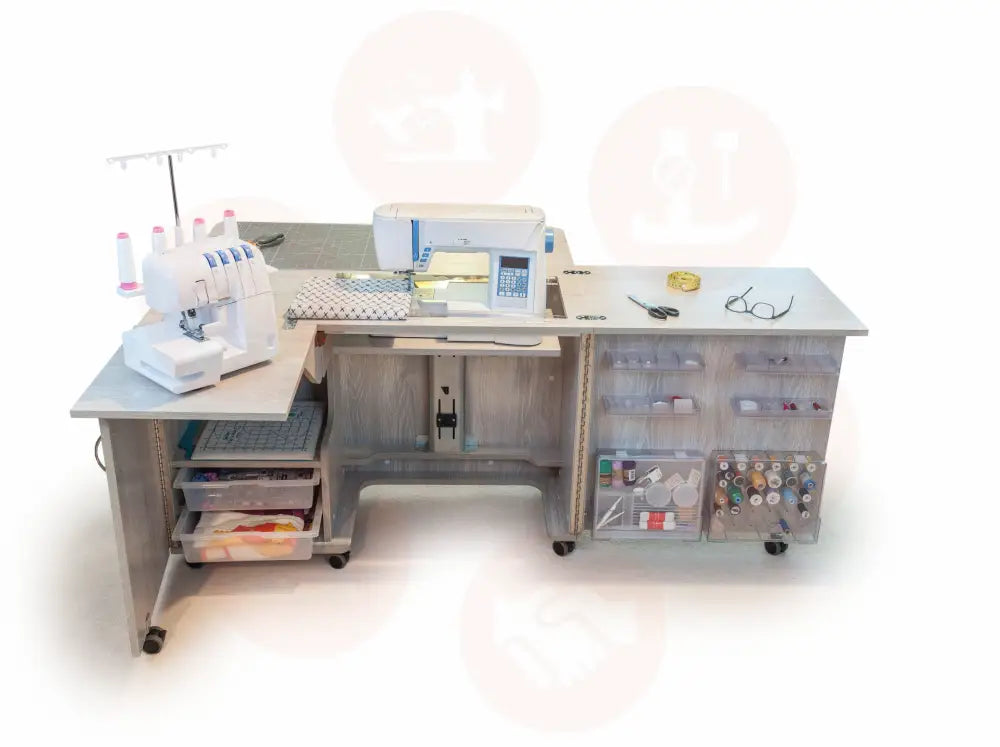 Horn Eclipse XL Sewing Cabinet with Maxi-Lifter Air-Lift Mechanism & Dual Machine Storage UNITED KINGDOM