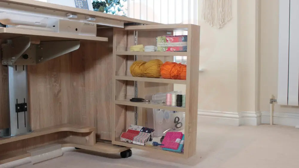 Horn Gemini XL Sewing Cabinet with Maxi-Lifter Air-Lift Mechanism & Slide-Out Storage UNITED KINGDOM