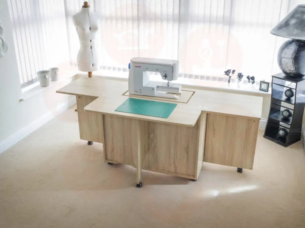 Horn Gemini XL Sewing Cabinet with Maxi-Lifter Air-Lift Mechanism & Slide-Out Storage UNITED KINGDOM