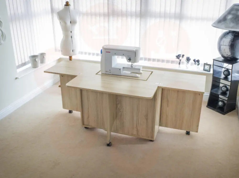 Horn Gemini XL Sewing Cabinet with Maxi-Lifter Air-Lift Mechanism & Slide-Out Storage UNITED KINGDOM