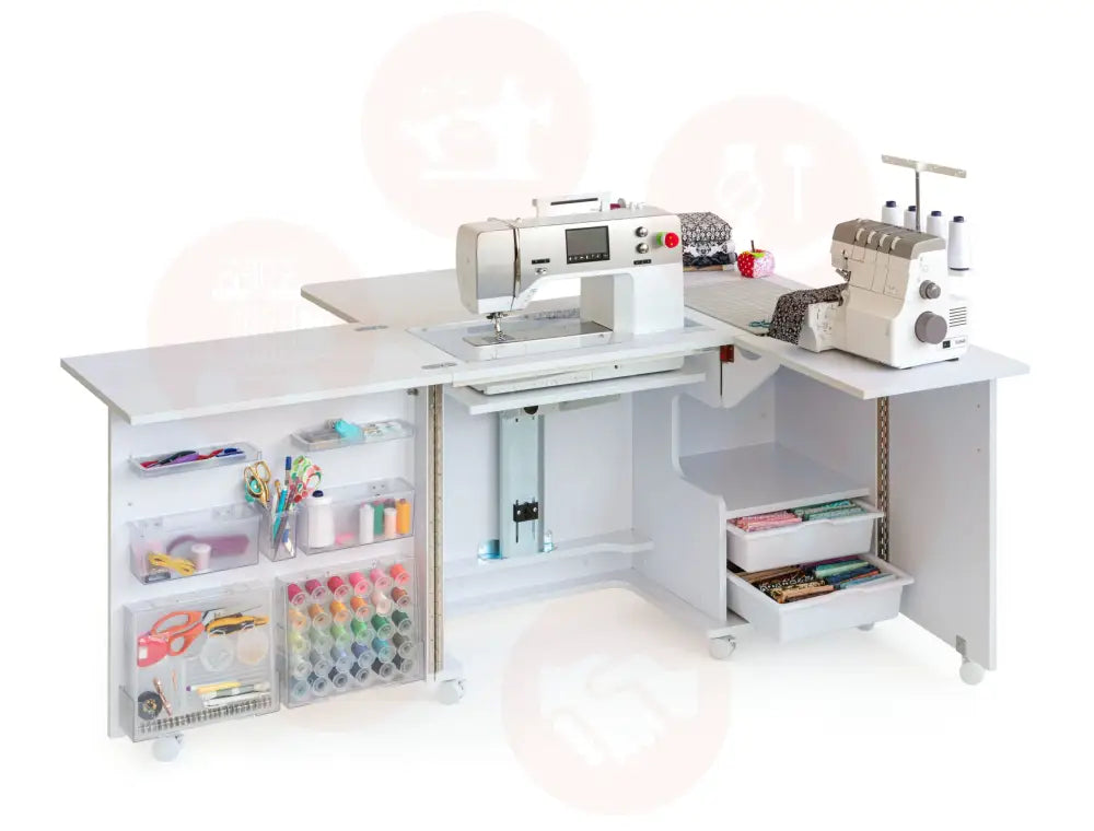 Horn Nova XL Sewing Cabinet with Maxi-Lifter Air-Lift Mechanism & Dual Machine Storage UNITED KINGDOM