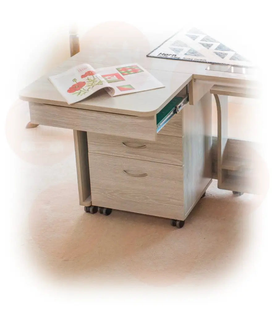 Horn Quilter’s Delight MK-2 Sewing Cabinet with Maxi-Lifter & Mobile Storage Drawers UNITED KINGDOM