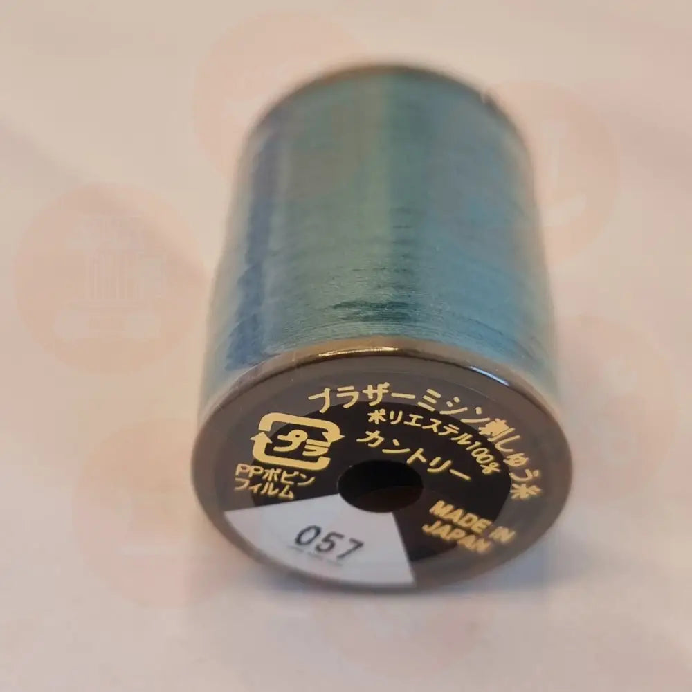 Xf1987009 Peacock Blue - 057 Brother Embroidery Threads – Country Matt 300M Domestic Thread