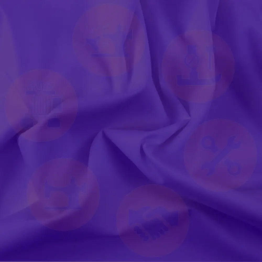 0008-00012 Plain Dyed Poly Cotton Purple Sold By The Meter Fabric