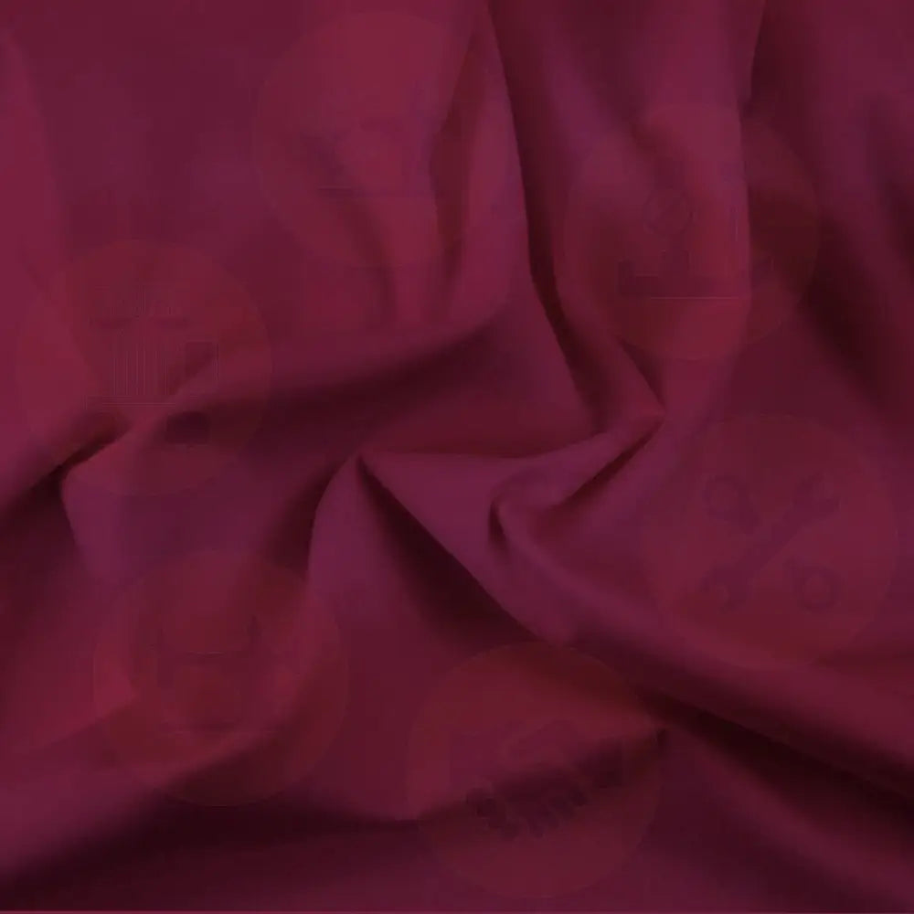 0008-00016 Plain Dyed Poly Cotton Wine Sold By The Meter Fabric