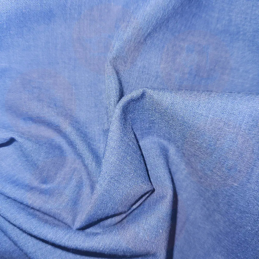 0008-00045 Plain Dyed Poly Cotton Denim Sold By The Meter Fabric