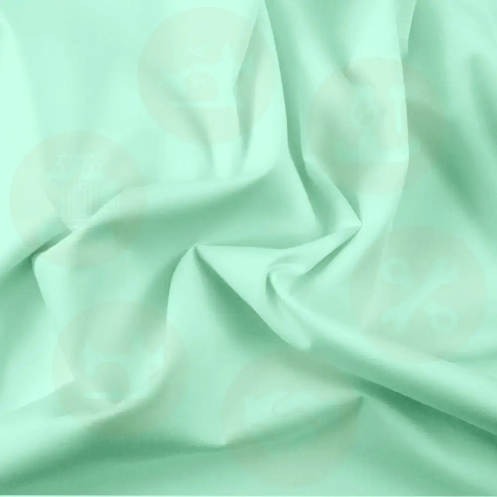 0008-0008 Plain Dyed Poly Cotton Mint Sold By The Meter Fabric