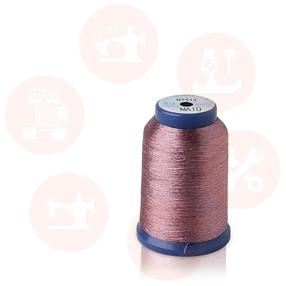 07/Ka10 Kingstar Metallic Ma10 Pink 1000M Domestic Thread