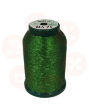 07/Ka25 Limited Edition Kingstar Metallic Ma25 Dk Green 1000M Domestic Thread