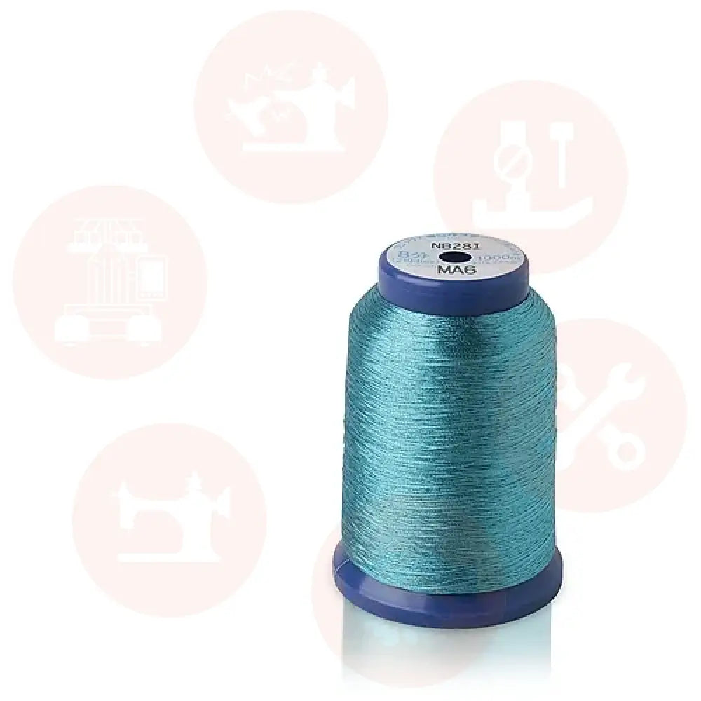 07/Ka6 Kingstar Metallic Ma6 Turquoise 1000M Domestic Thread