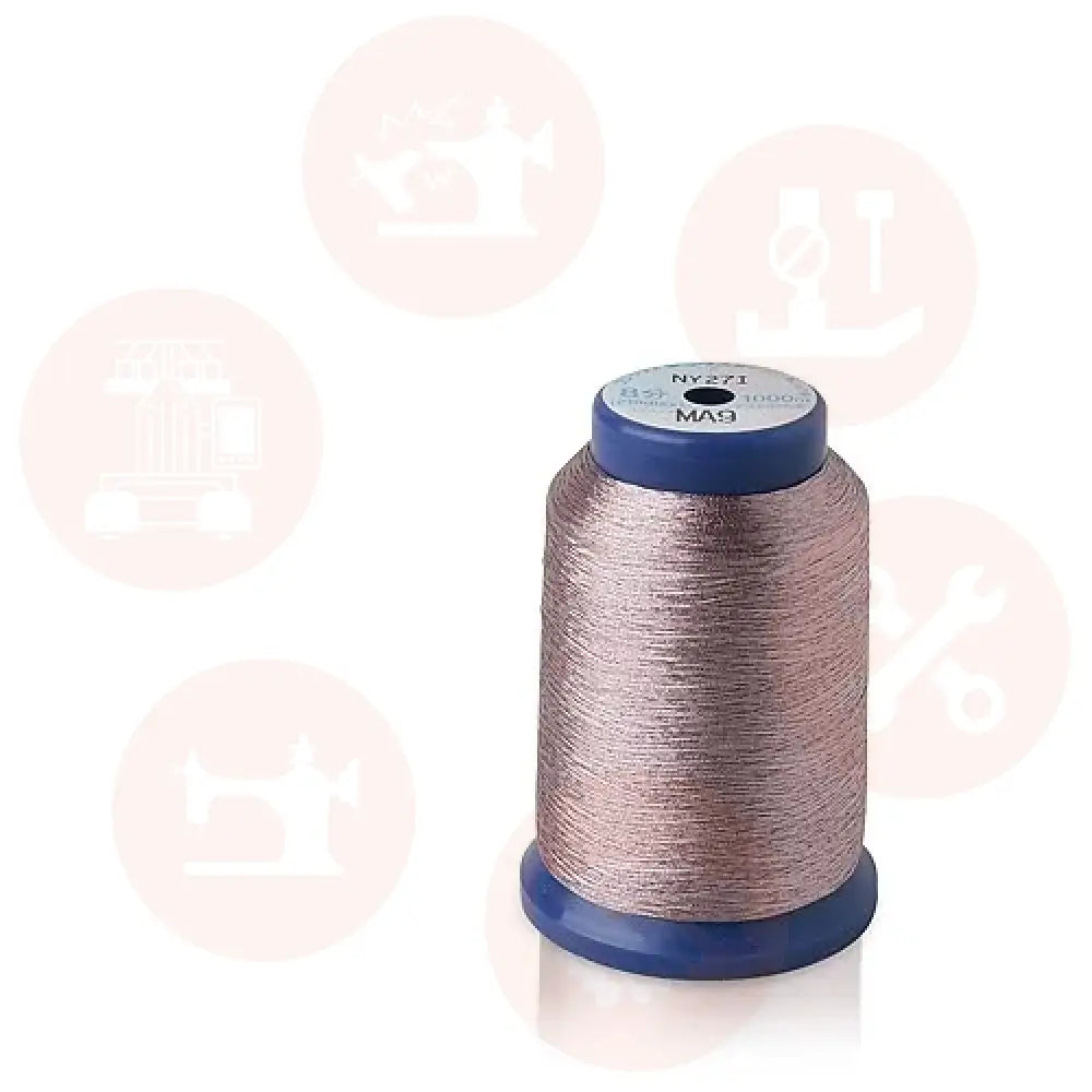 07/Ka9 Kingstar Metallic Ma9 Light Pink 1000M Domestic Thread