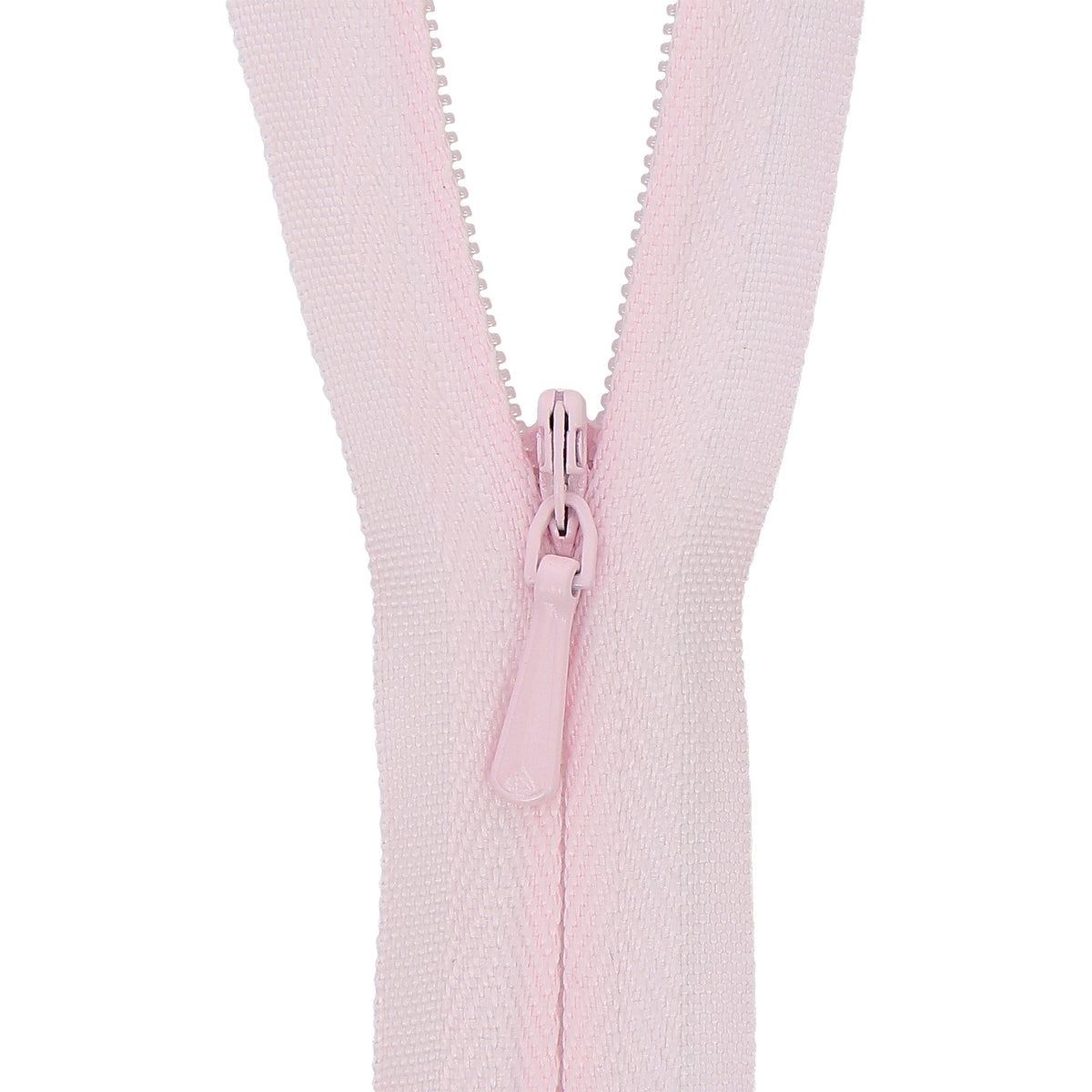 118025110 ZIP: CONCEALED ZIP CLOSED END: POLYESTER: 25CM / 10INS LIGHT PINK