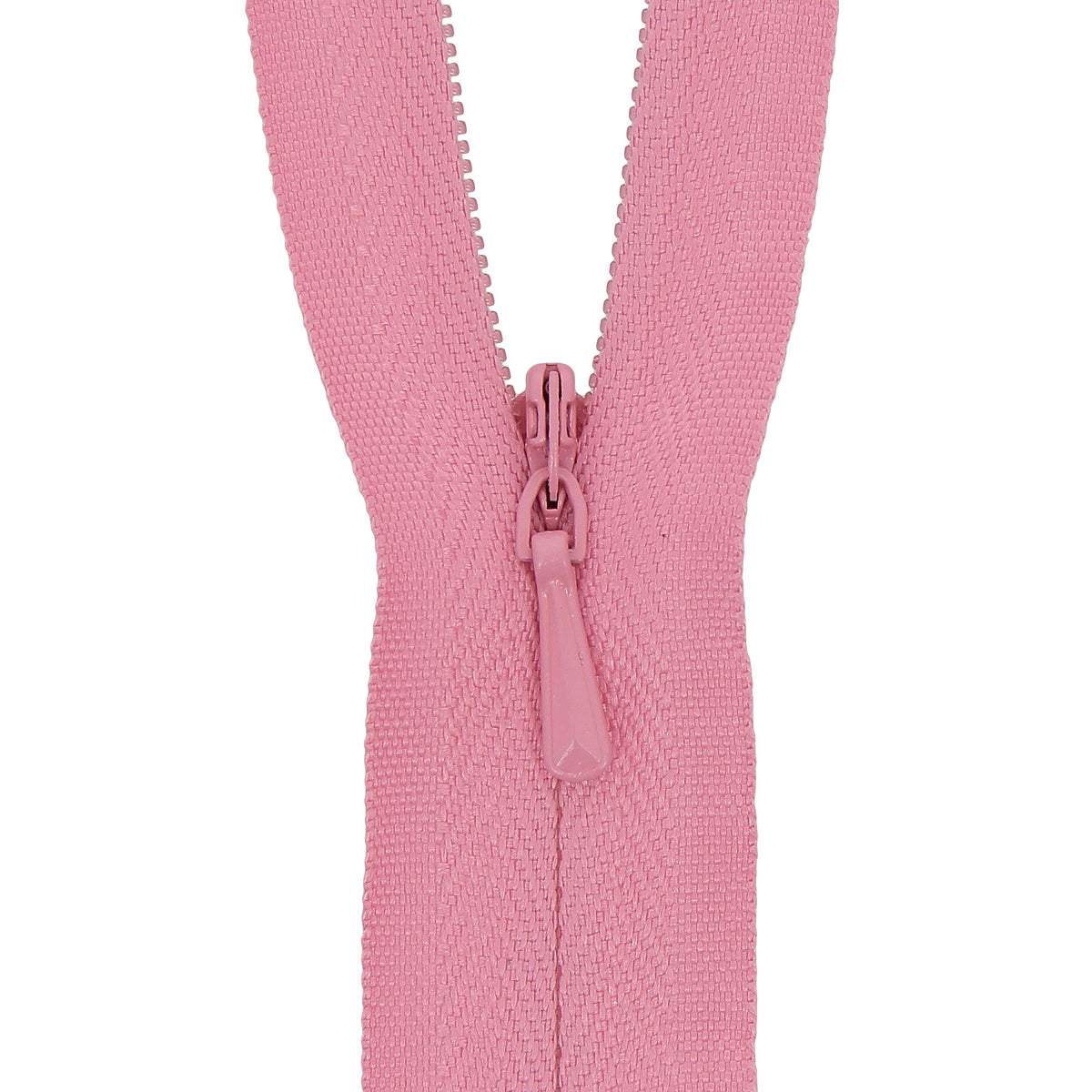 118025111 ZIP: CONCEALED ZIP CLOSED END: POLYESTER: 25CM / 10INS CORAL PINK