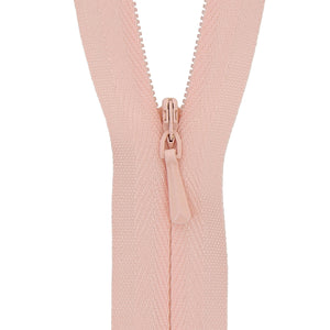 118025118 ZIP: CONCEALED ZIP CLOSED END: POLYESTER: 25CM / 10INS MID PINK
