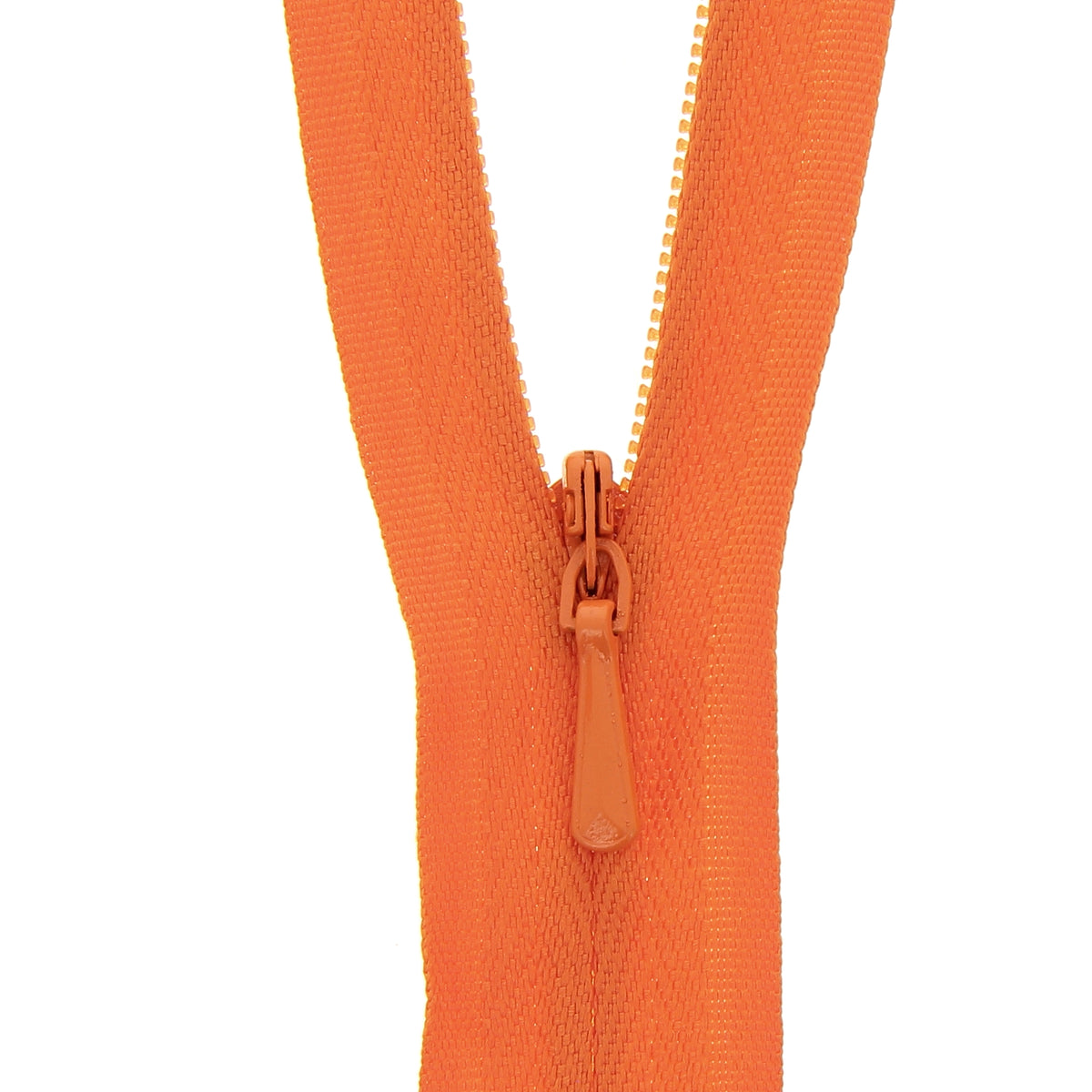 118025120 ZIP: CONCEALED ZIP CLOSED END: POLYESTER: 25CM / 10INS ORANGE