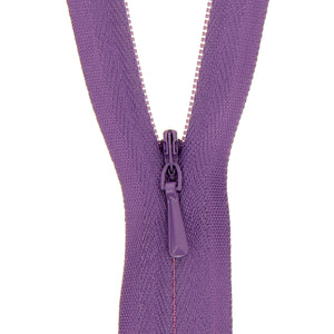 118025124 ZIP: CONCEALED ZIP CLOSED END: POLYESTER: 25CM / 10INS MAUVE