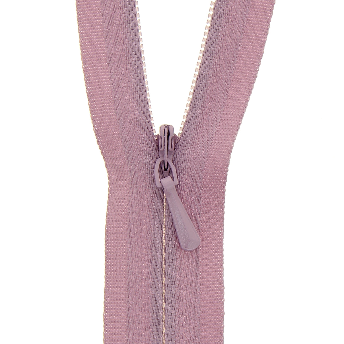 118025126 ZIP: CONCEALED ZIP CLOSED END: POLYESTER: 25CM / 10INS DUSKY PINK