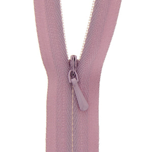 118025126 ZIP: CONCEALED ZIP CLOSED END: POLYESTER: 25CM / 10INS DUSKY PINK