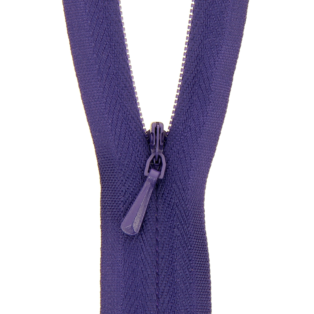 118025129 ZIP: CONCEALED ZIP CLOSED END: POLYESTER: 25CM / 10INS DEEP PURPLE