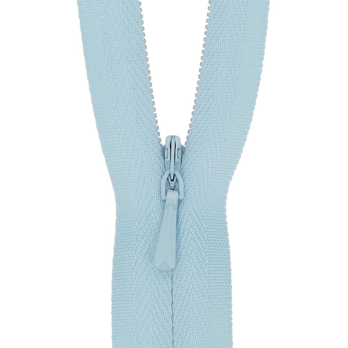 118025139 ZIP: CONCEALED ZIP CLOSED END: POLYESTER: 25CM / 10INS LIGHT BLUE