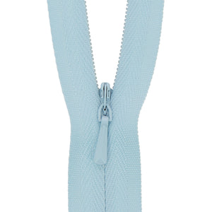 118025139 ZIP: CONCEALED ZIP CLOSED END: POLYESTER: 25CM / 10INS LIGHT BLUE