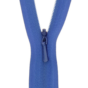 118025144 ZIP: CONCEALED ZIP CLOSED END: POLYESTER: 25CM / 10INS ROYAL BLUE