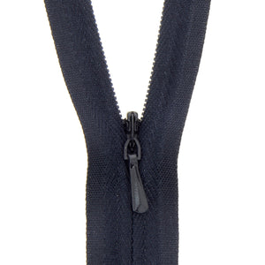 118025147 ZIP: CONCEALED ZIP CLOSED END: POLYESTER: 25CM / 10INS DARK NAVY