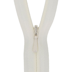 118025154 ZIP: CONCEALED ZIP CLOSED END: POLYESTER: 25CM / 10INS CREAM