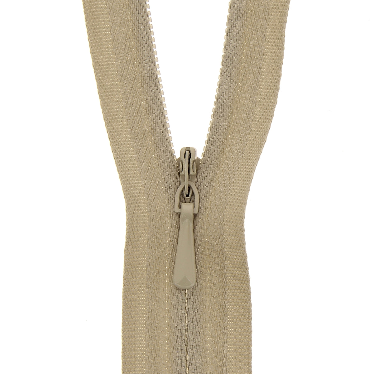 118025156 ZIP: CONCEALED ZIP CLOSED END: POLYESTER: 25CM / 10INS FAWN