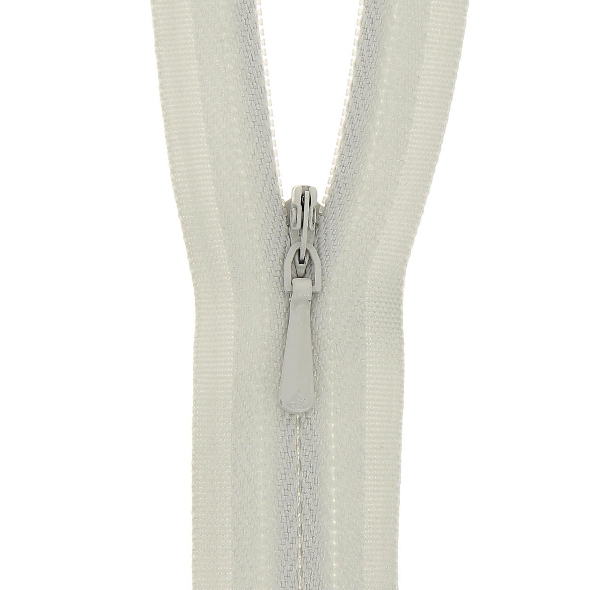 118025166 ZIP: CONCEALED ZIP CLOSED END: POLYESTER: 25CM / 10INS SILVER