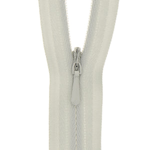 118025166 ZIP: CONCEALED ZIP CLOSED END: POLYESTER: 25CM / 10INS SILVER