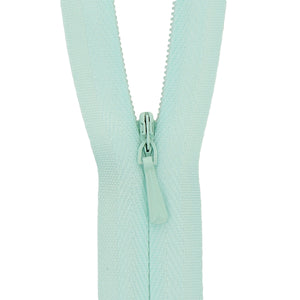 118025178 ZIP: CONCEALED ZIP CLOSED END: POLYESTER: 25CM / 10INS AQUA