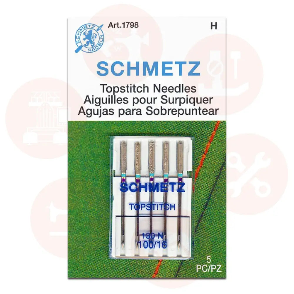 130Nb5Cx100 Schmetz Topstitch Size 100 Pack Of 5 Carded Domestic Parts