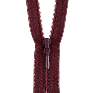 175550039120025 ZIP: CLOSED END: POLYESTER: 25CM / 10INS PURPLE