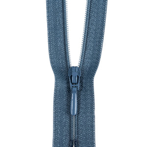 175550075650025 ZIP: CLOSED END: POLYESTER: 25CM / 10INS BLUE