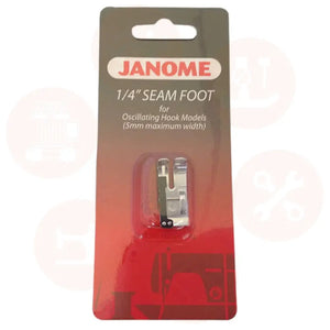 Janome 200330008 1/4’’ Seam Foot For Oscilating Hook Models (5Mm Max Width) Domestic Parts