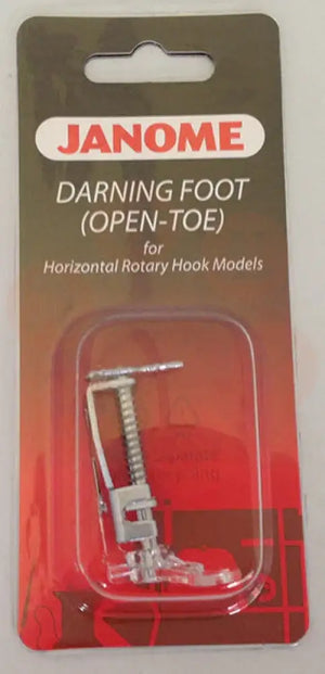 200340001 Janome Darning Foot (Open-Toe) For Horizontal Rotary Hook Models Domestic Parts